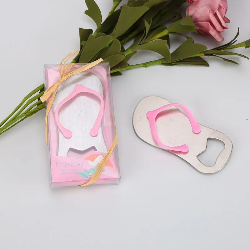 1Pcs Flip Flop Bottle Openers Stainless Steel Slipper Beer Opener Party Wedding Favors Gifts | Дом и сад