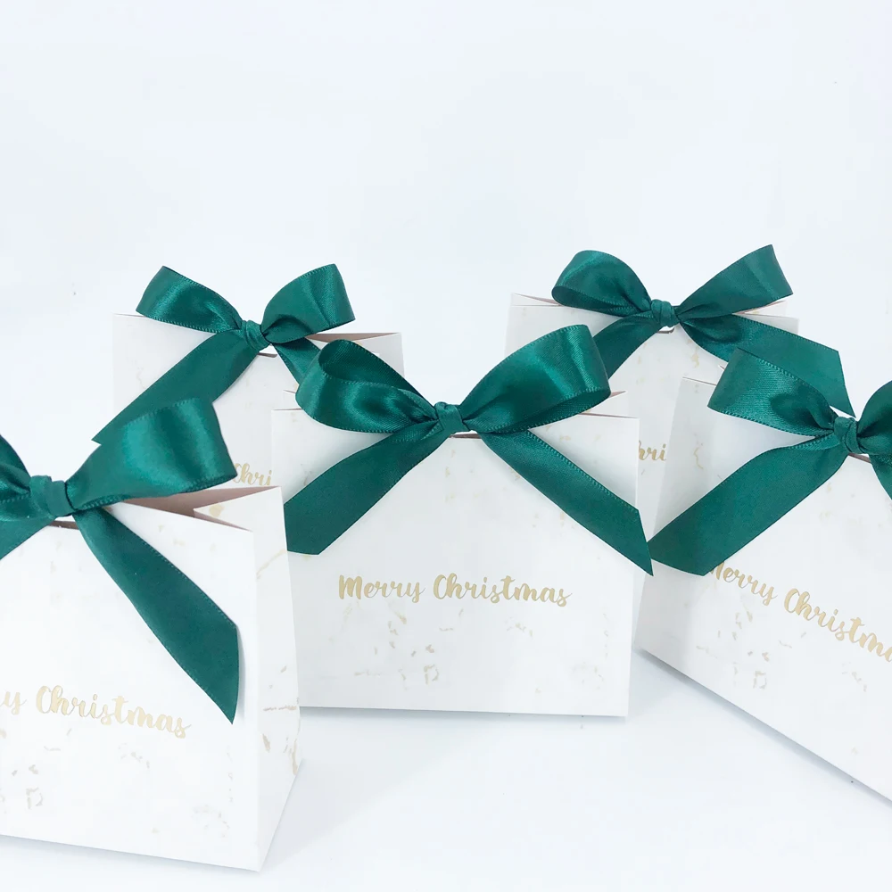 Рождественские украшения для вечеринки миниатюрные мраморные коробки конфет