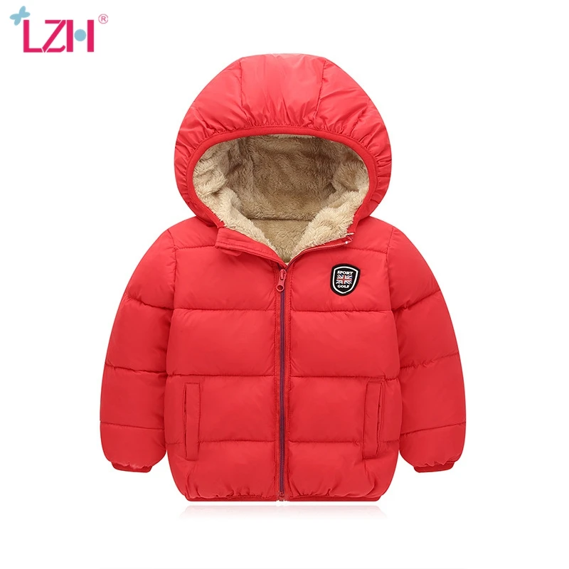 Детская куртка LZH для маленьких девочек и мальчиков осенне зимняя теплая