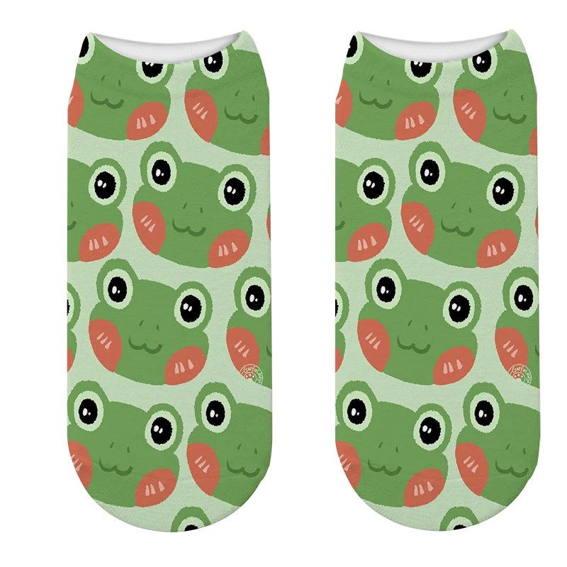 Новые модные женские бриджи с мультяшными животными лягушки хлопковые короткие