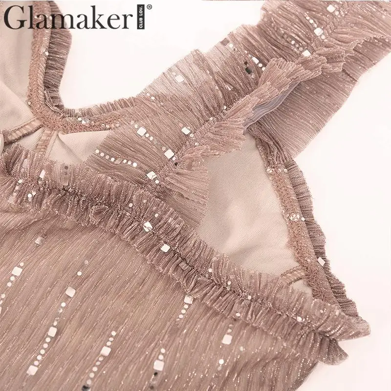 Glamaker, розовое, с открытой спиной, блестящее, Клубное, Золотое платье, сексуальное, черное, а-силуэт, вечерние, короткое платье, элегантное, с блестками, мини, Ночное платье для женщин, осень