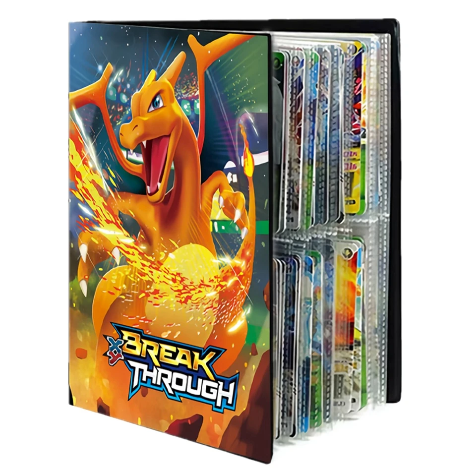 4 кармана 240 шт. альбом с покемонами книга игрушек дисплей Покемон Charizard игра