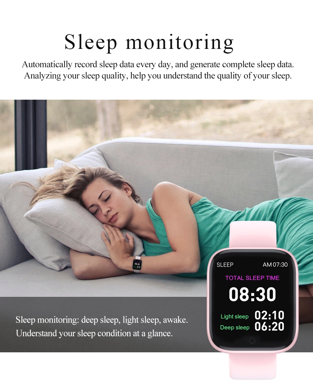 Умные часы Battiphee T85 для мужчин и женщин водонепроницаемые умные с пульсометром