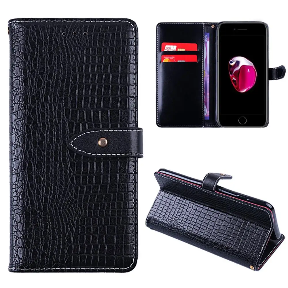 Модный кошелек чехол из крокодиловой кожи для BQ VSMART JOY1 ACTIVE 1 Aquaris C U X5 Plus X X2 Чехлы С Откидывающейся Крышкой coque fundas