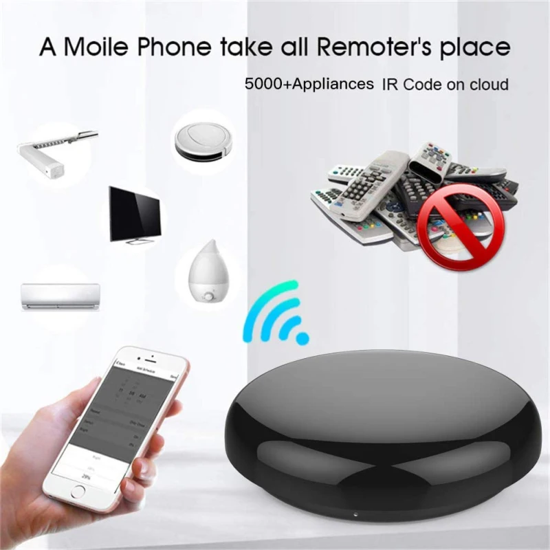 mini tuya wifi smart ir remote 360° 10mfor tv air conditioning appliances voice control controller with alexa google assistant free global shipp