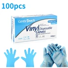 100 шт. одноразовые пластиковые перчатки для домашней кухни, для ресторана, для чистки овощей, латексные безопасные перчатки для подготовки еды