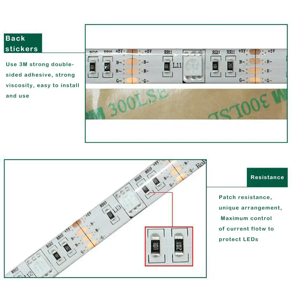 AA батарея питание RGB Светодиодные полосы света SMD5050 IP65 Водонепроницаемый пульт