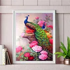 Алмазная живопись сделай сам, павлин, круглая вышивка, 5D алмазная вышивка, мозаика, распродажа, алмазная картина Стразы, домашний декор, подарок