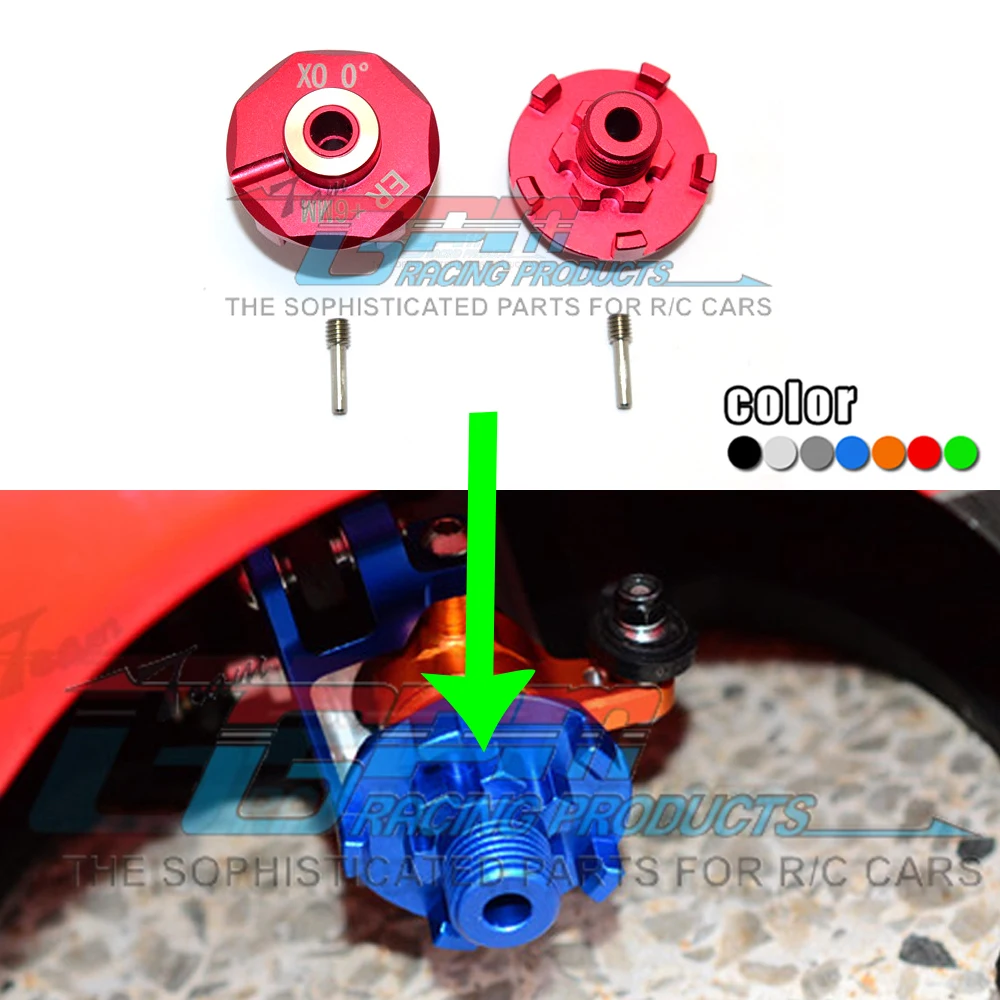 

TRAXXAS 1/7 Φ 64077-3, плоский спортивный автомобиль 1/10 Φ 56087-1, аксессуары для Monster Truck, металлический алюминиевый сплав, шестигранный адаптер