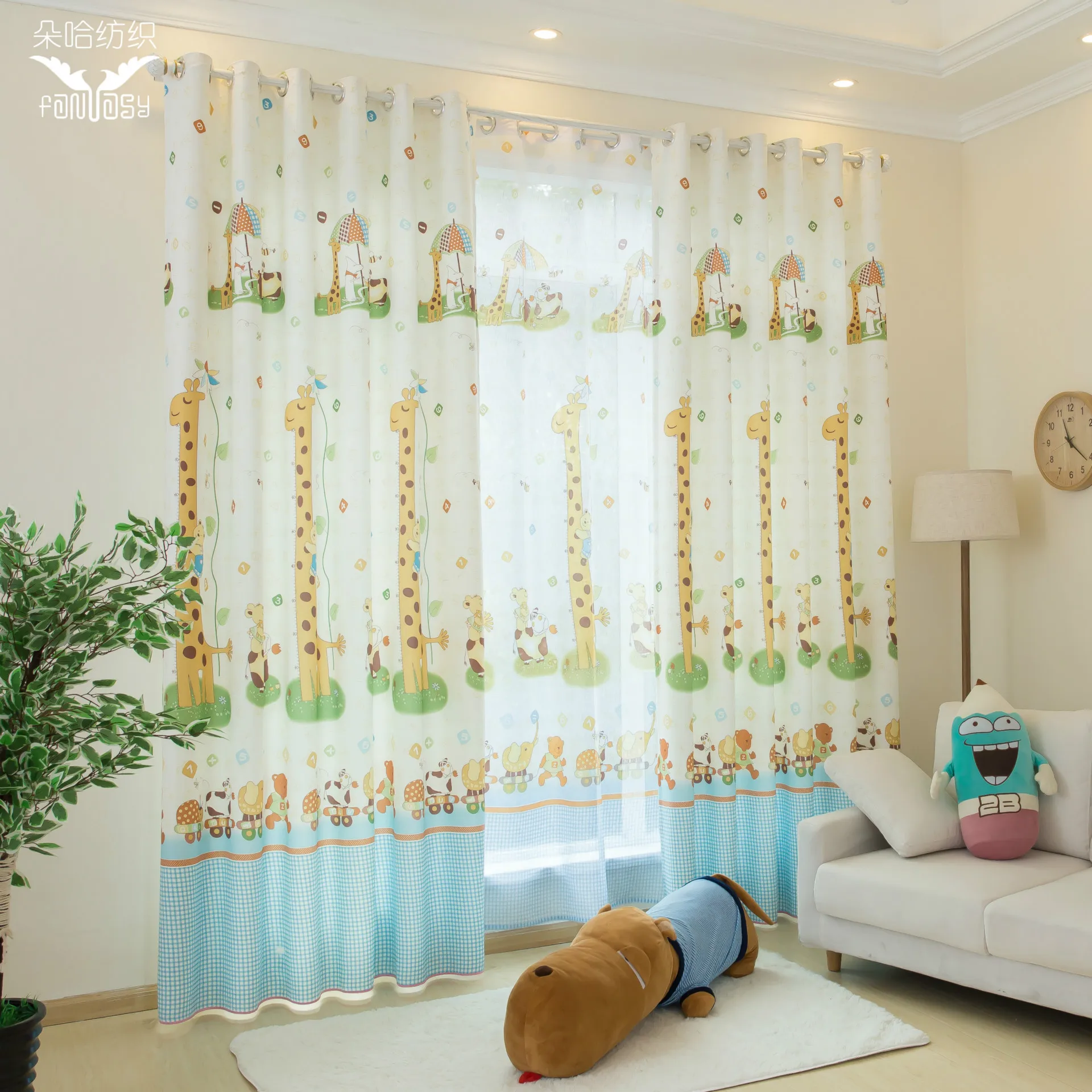 Занавески для гостиной столовой спальни занавес школы односторонние детские