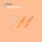 S925 чистое серебро вопрос знак Пряжка соединение застежка пряжка браслет застежка пряжка ювелирные изделия DIY аксессуары ручные материалы