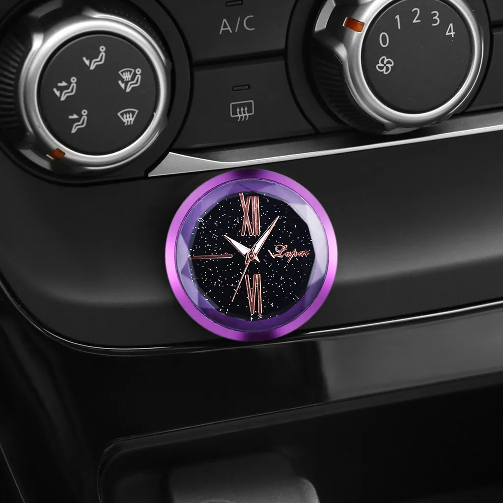 2020 украшение интерьера автомобиля автомобильные часы кварцевые аналоговые