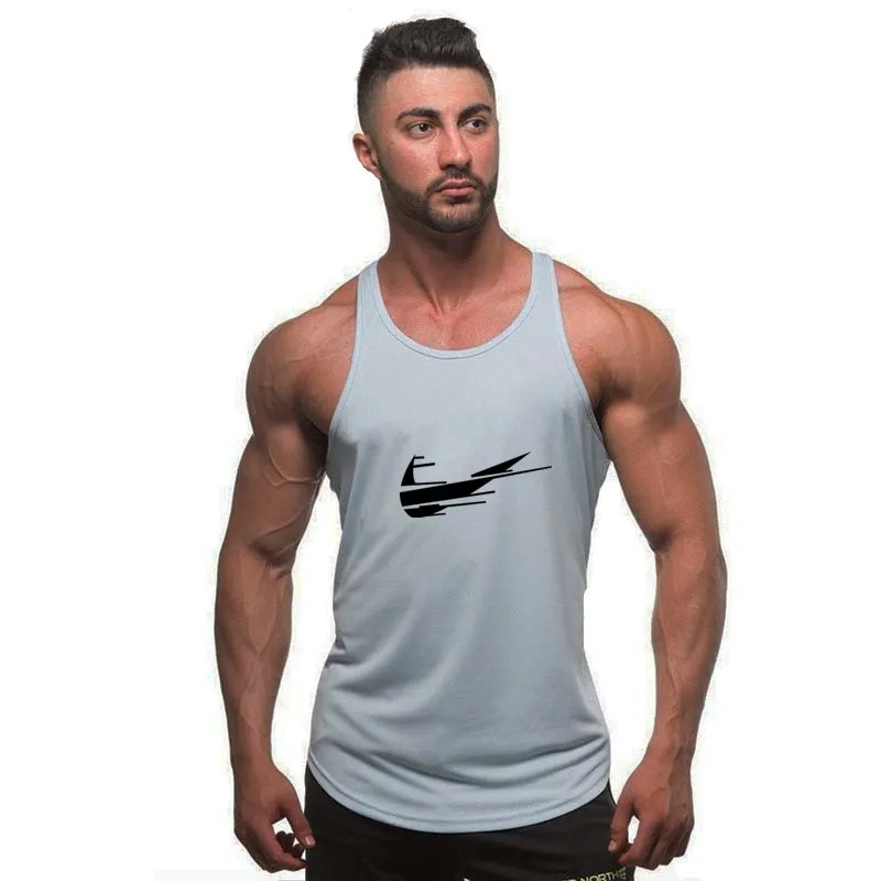 

Mens Bodybuilding Tank top Gyms Fitness sleeveless shirt 2021 New Male Cotton clothing Fashion Singlet vest Undershirt