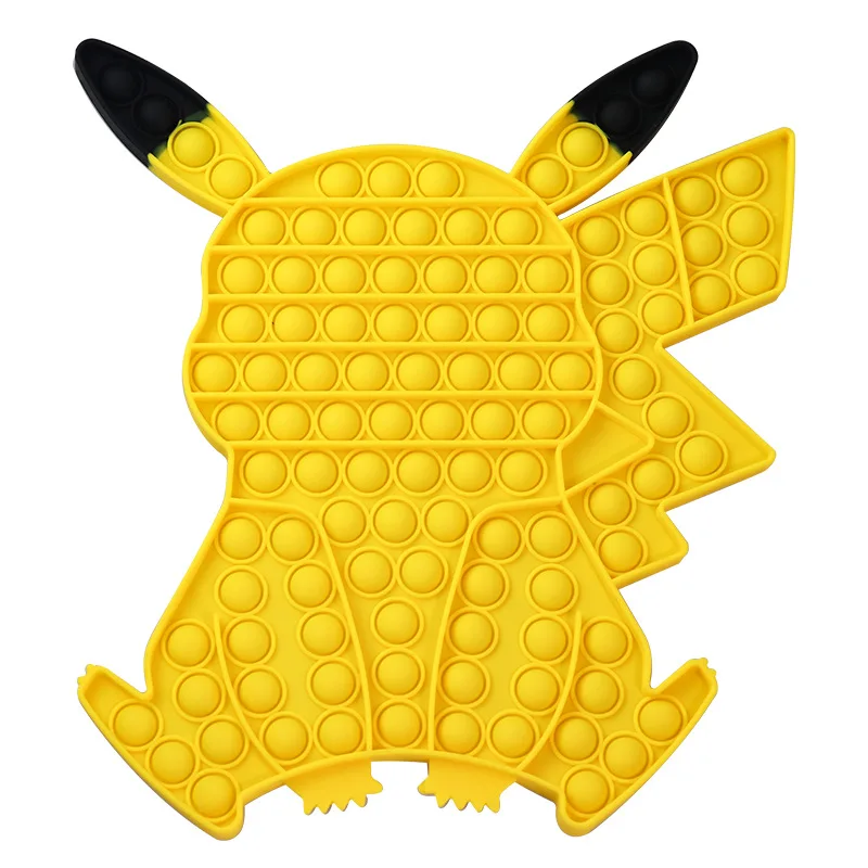 Pikachu-figuras de Pok&eacute;mon Go para ni&ntilde;os, juguetes antiestr&eacute;s, Burbuja de empuje, alivia el estr&eacute;s, Kawaii, regalo para ni&ntilde;os y ni&ntilde;as-2