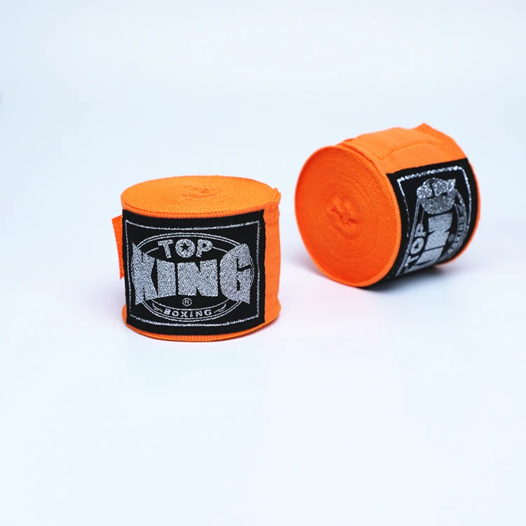 ORANGE Топ KING бинты для рук для бокса 5 м полу стрейч - Цвет: ORANGE