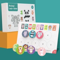 animal logic game montessori childrens educational wooden toys early education baby toys animal matching intensive training