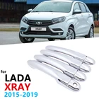Роскошная хромированная накладка на боковые дверные ручки для Lada XRAY АВТОВАЗ 2015 2016 2017 2018 2019 автомобильные аксессуары стикер