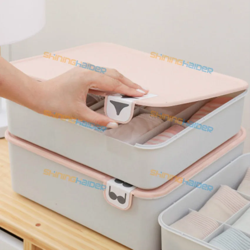 Бытовая коробка для хранения нижнего белья с логотипом закрытое нижнее белье