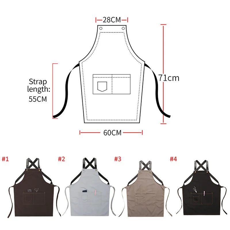 Модный Кухонный Фартук унисекс жакет шеф-повара без рукавов для кафе магазина
