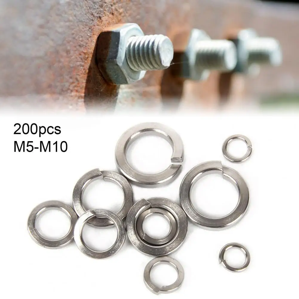

200 шт., прокладки из нержавеющей стали для крепления M5/M6/M8/M10