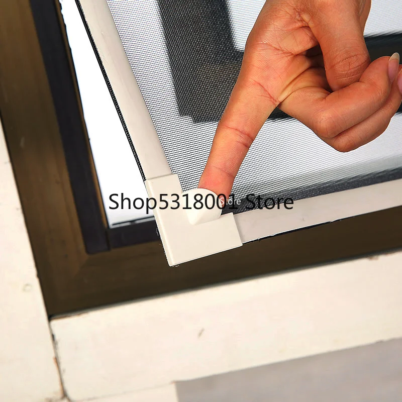 Сетка для окон с вставками Регулируемая сетка из воздушного тюля летняя