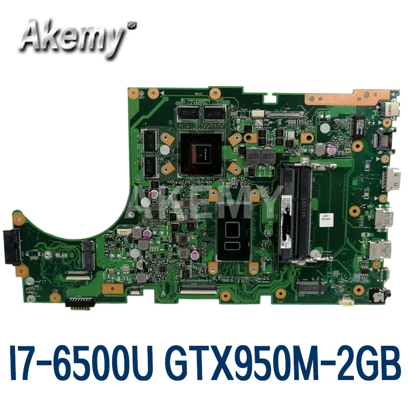 

AKemy New! X756UX MAIN_BD./I7-6500U материнская плата для For Asus X756U X756UXM K756U X756UB материнская плата для ноутбука тест ОК