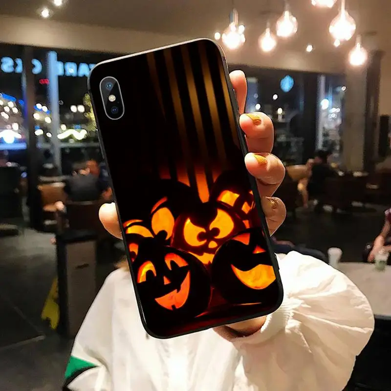 

Dark evil pumpkin halloween Phone Case for iPhone 11 12 pro XS MAX 8 7 6 6S Plus X 5S SE 2020 XR