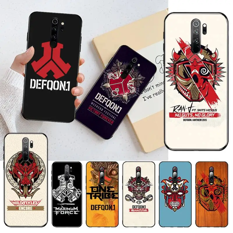 Музыкальный фестиваль Defqon 1 черный чехол для телефона Корпус Redmi Note 9 8T 8A 7 6 6A Go Pro Max