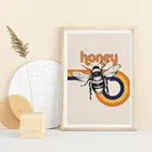 Картина на холсте в стиле ретро с изображением дороги шмеля