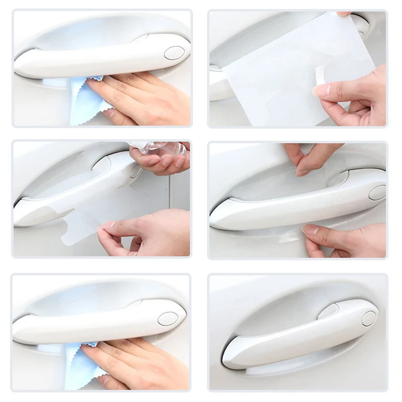 4 шт. ТПУ невидимая защитная пленка на дверную ручку автомобиля для Jeep Renegade Compass