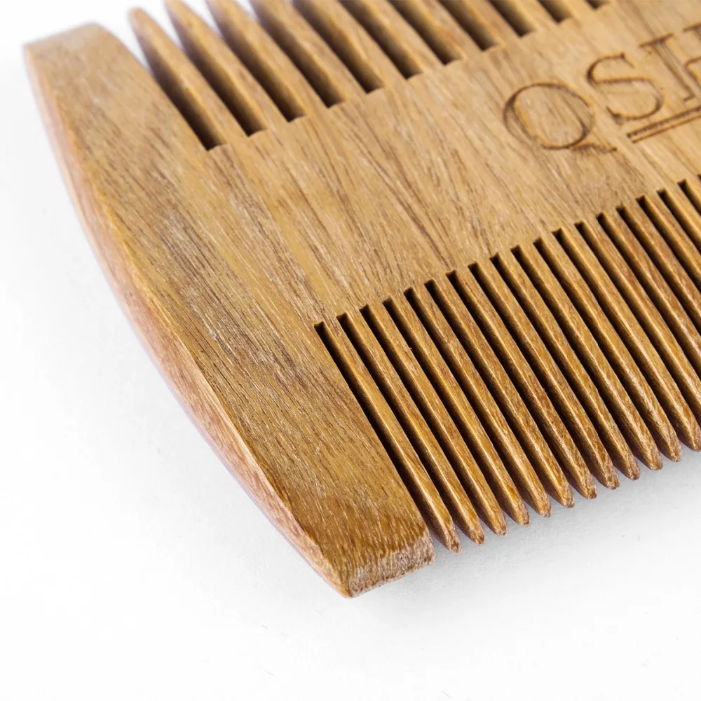 Расческа из сандалового дерева ручной работы от бренда QSHAVE Мужская щетка для