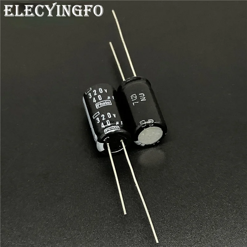 

5 шт./50 шт. 40 мкФ 320V40uf Япония NCC вспышка профессиональное освещение для фотостудии PH конденсатор с алюминиевой крышкой, 10x18 мм 320V40uF PH конденсат...