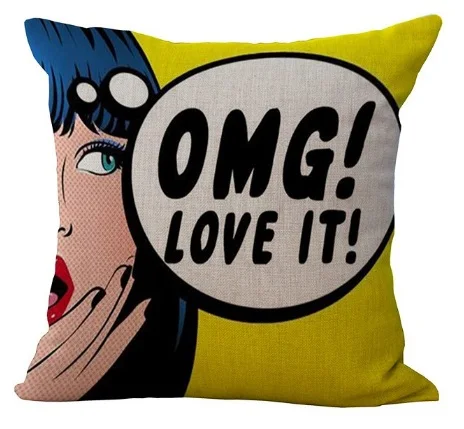 OMG с надписью I LOVE современной девушки Красота Милая подушка Массажер