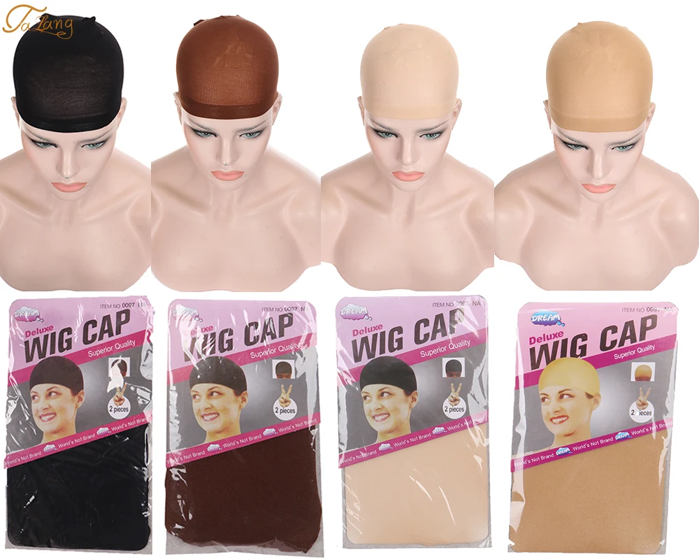 

2 PCS Stocking Wig Cap Stretch Stocking Caps Wig Mesh Wig Cap For Making Wigs One Size Wigs Elastic Stocking Caps Stretch
