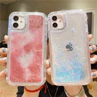 quicksand shining glitter sequins phone case for iphone 13 12 11 pro max xs max x 8 7 plus 12 mini shockproof liquid back cover