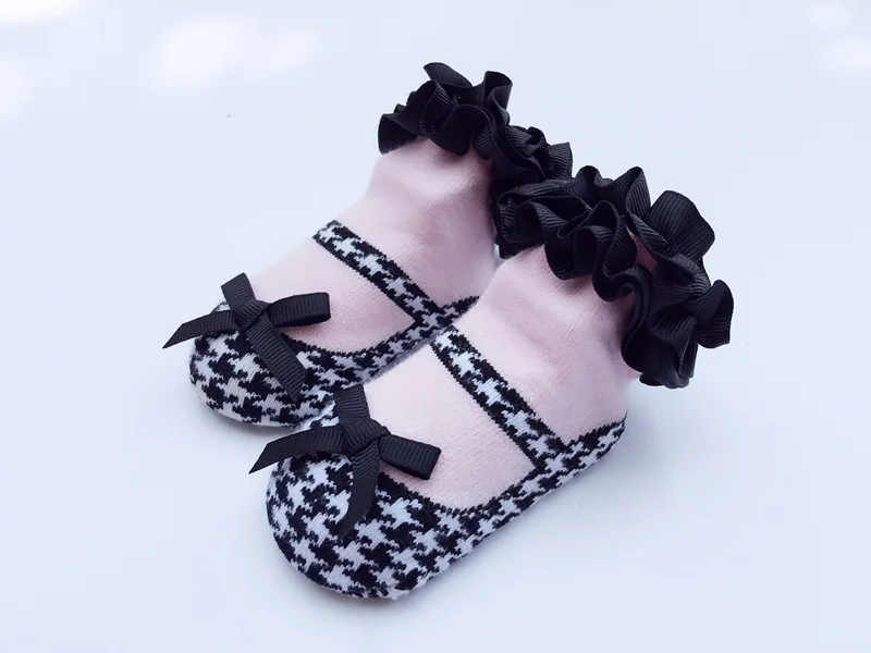 

New Baby Socks Cute Lace Flower Bows Newborn Baby Girl Socks Cotton Princess Girls Socks Recien Nacido Calcetines Winter Autumn