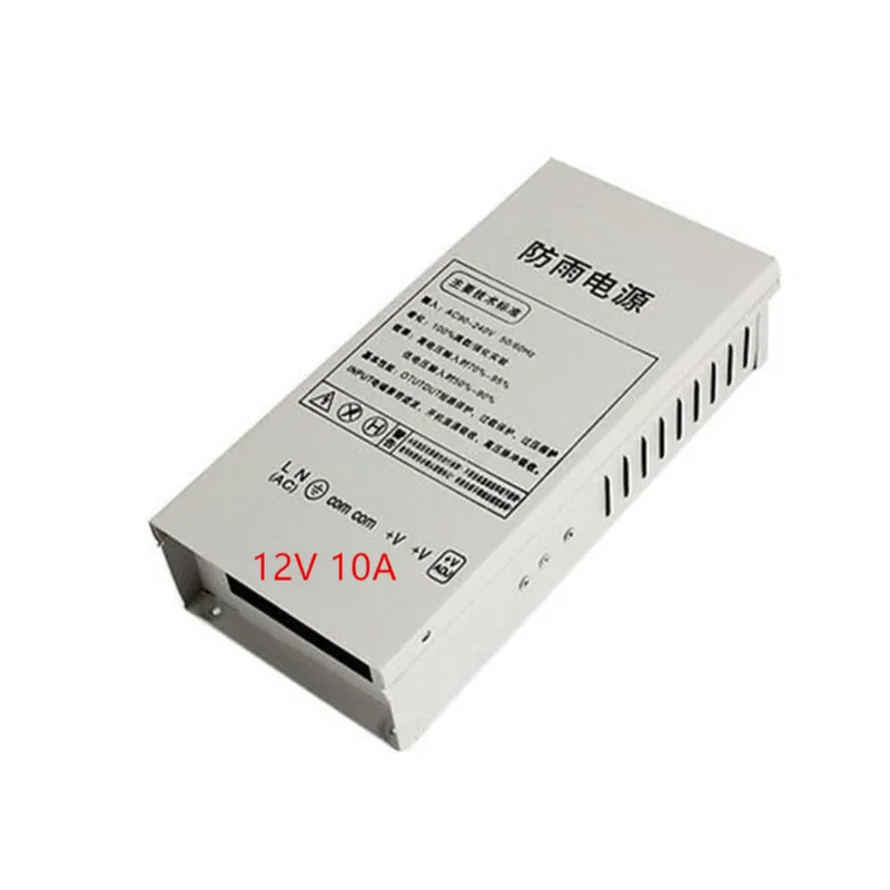 Оптовая продажа DC 12V 10A 120W непромокаемый для ws2811 регулируемый импульсный источник