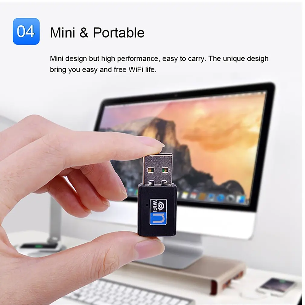 300Mbps Mini Wireless WiFi USB Adapter LAN Internet Network | Компьютеры и офис