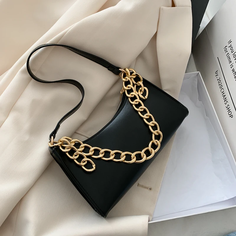 

New Woman Shoulder Bag Fashionable Simple Chain Messenger Bag High Quality Luxury Designer Handbag 2021 New Female Underarm Bag