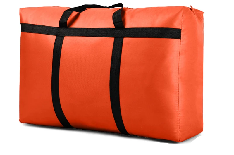 Orange 105L-180L Высокая вместительность холщовый шкаф Органайзер 5 цветов одеяло для хранения одежды органайзер для багажа шкаф Органайзер прикроватный - Цвет: Orange