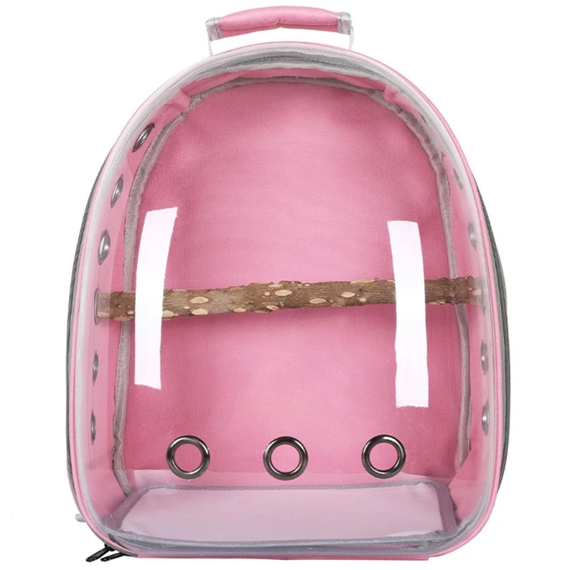 

Bird Parrot Backpack Carrier Travel Bag with Perch Stand for Parakeets Cockatiels Conures Finches Lovebirds Small Medium Y1AC