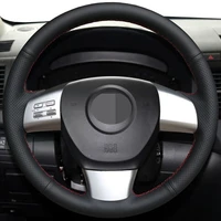 diy black genuine leather%c2%a0car steering wheel cover for mazda 6 us 2009 2010 mazda 8 2011 2014 2015 cx 9 cx9 2007 2008 2009