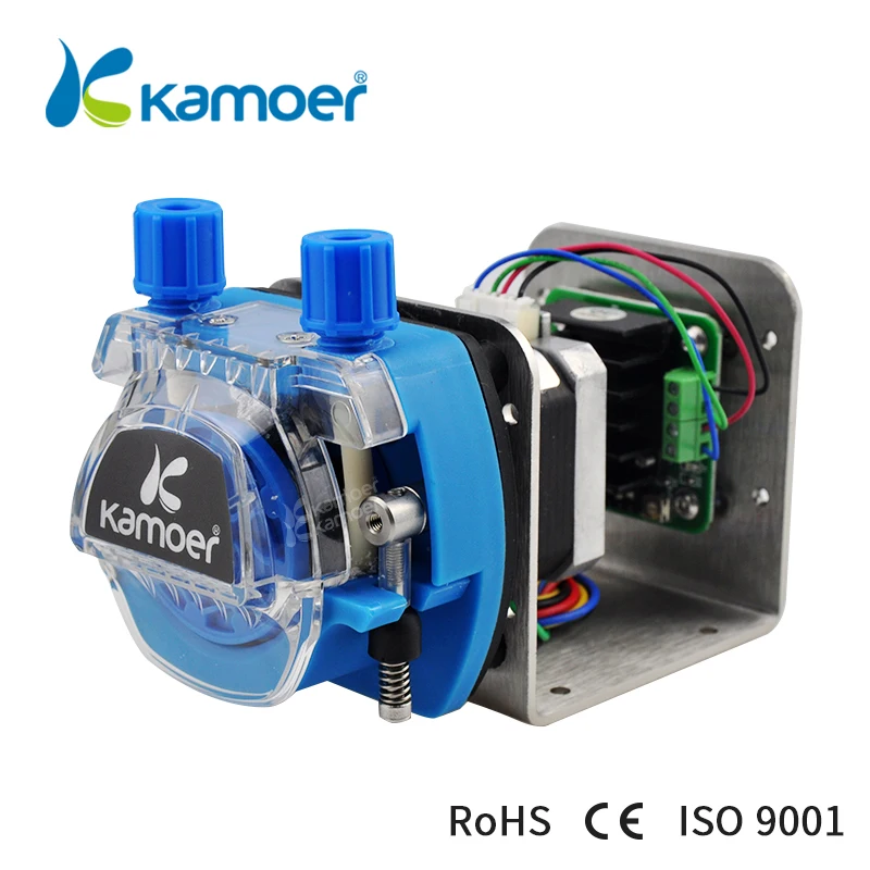 Kamoer KCM-ODM 12 V/24 V Мини Насадка На шланговый насос с трубкой Небольшой Поток шагового двигателя(13,5~ 320 мл/мин., 4/8 роторов