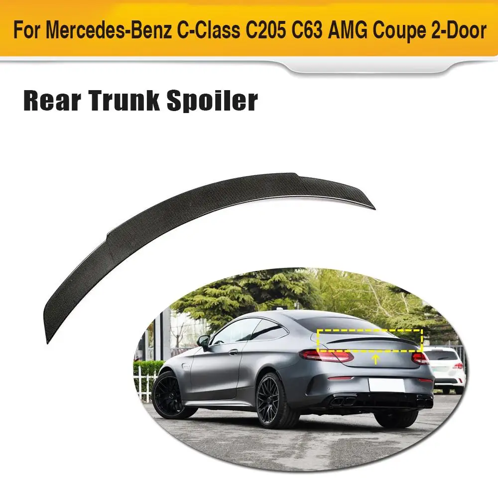 Автомобильный спойлер на задний багажник крыло для Merecedes Benz C Class C205 Coupe 2015 2019 Boot
