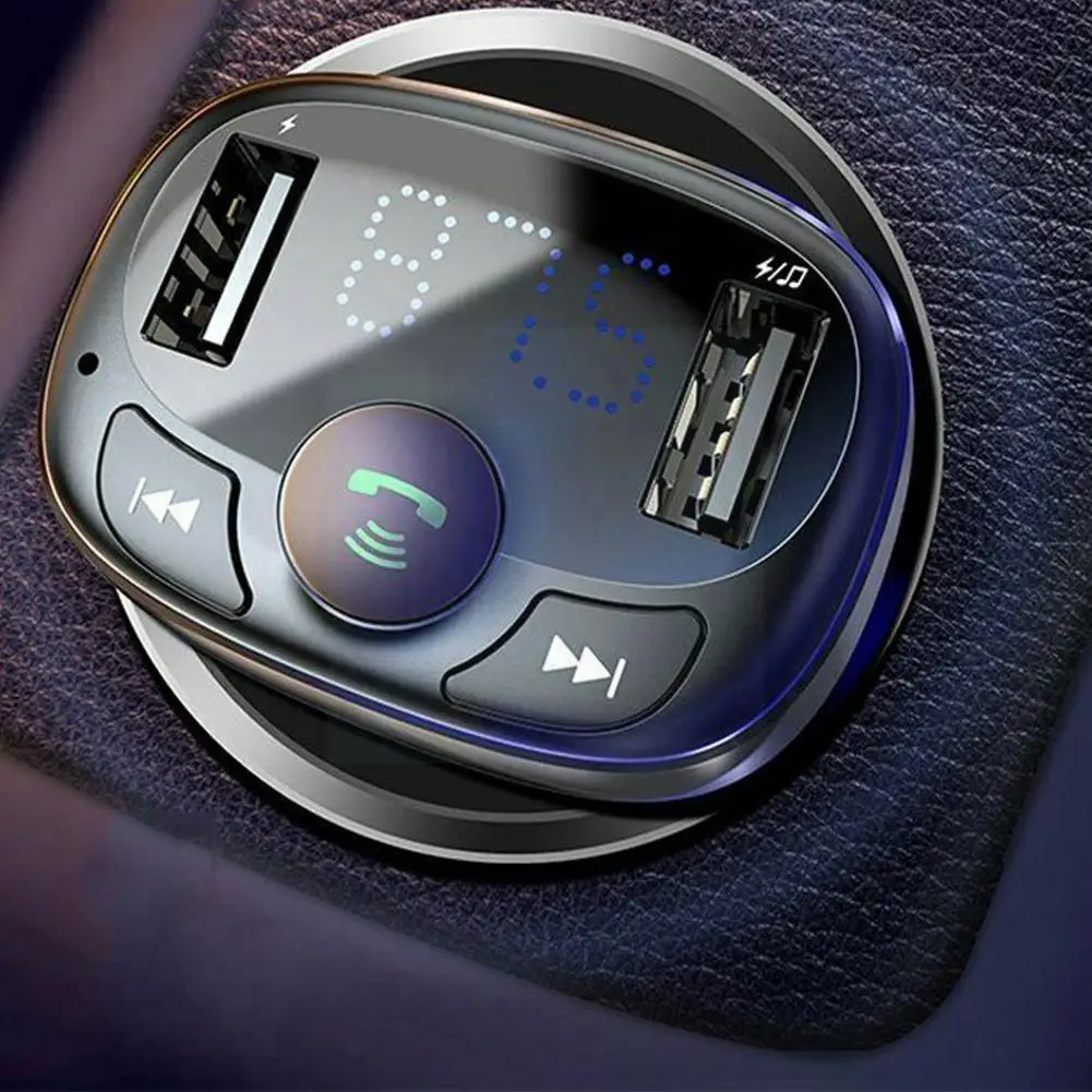 

Bluetooth-compatible FM car hands-free audio MP3 player car FM 3.4A dual I8Z1 modulator USB charger with V0Y8