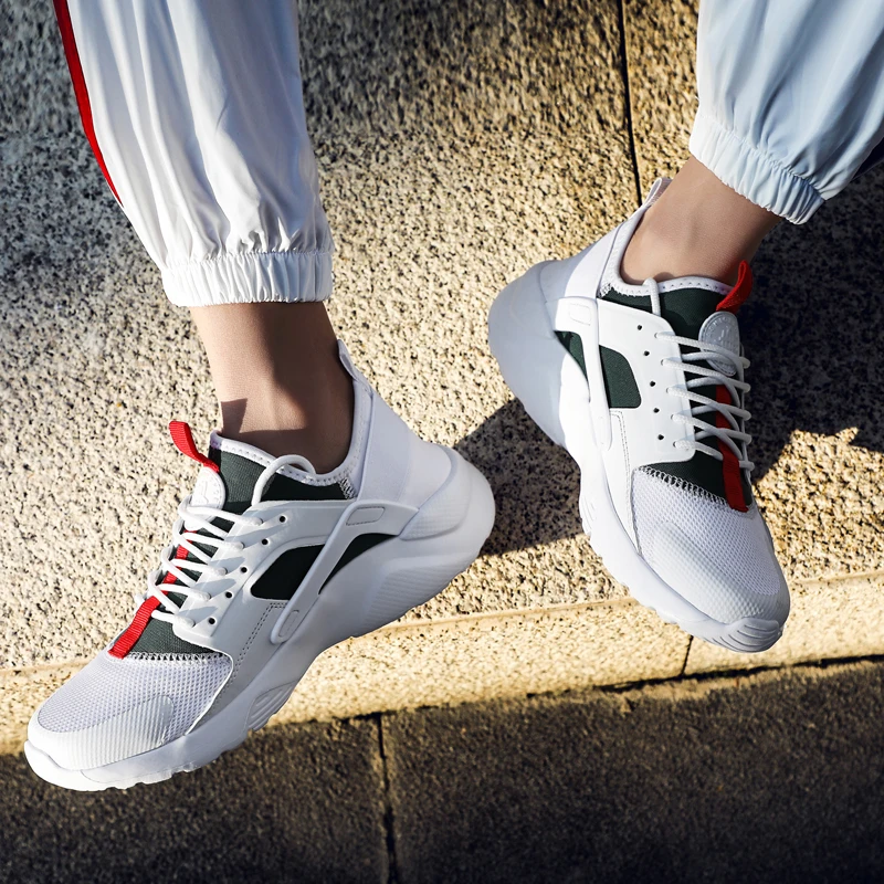Новые модные кроссовки для мужчин противоскользящая обувь бега увеличивающая