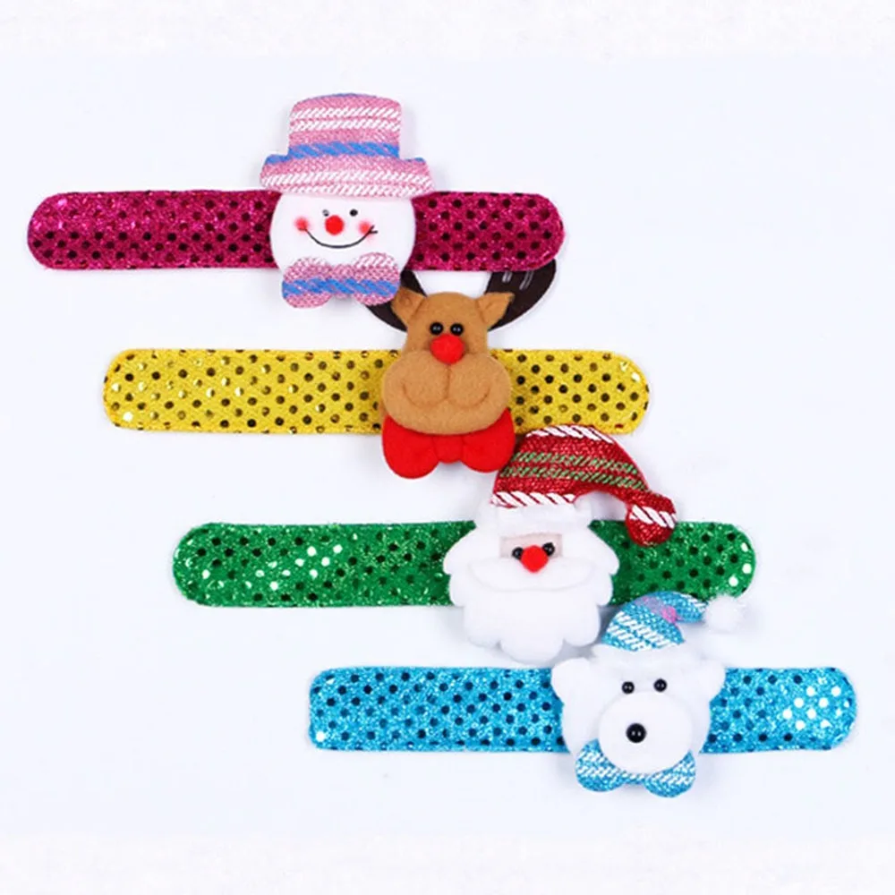 Рождественские круглые рождественские детские Подарочные Наручные часы Санта