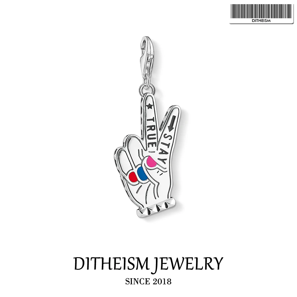 Stay True Charms подвеска 2019 крутой слоган ювелирное изделие из стерлингового серебра 925