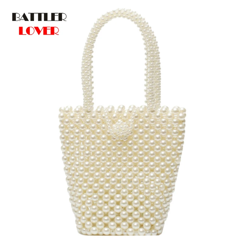 

New Small Bag Ladies Beaded Shoulder Bag women Party Retro Handbag Ins Small Flap Bag Small Pearl Bag Banquet Wedding Handbag