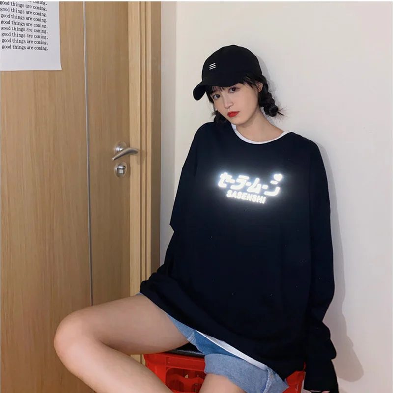 Hooded Sweatshirts Korean Fashion Oversized Hoodie Sailor Moon Women Sweetshirts Kawaii Clothes Women Pullovers Harajuku Hoodie